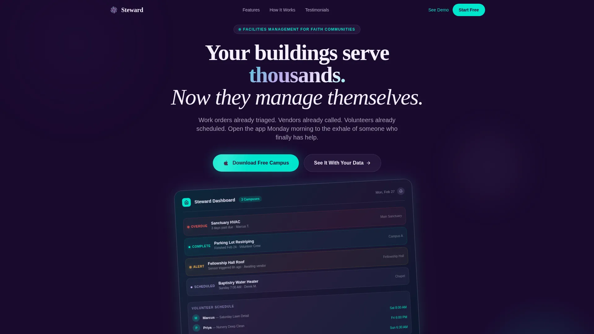 Church & Religious Org Reviews Website Template