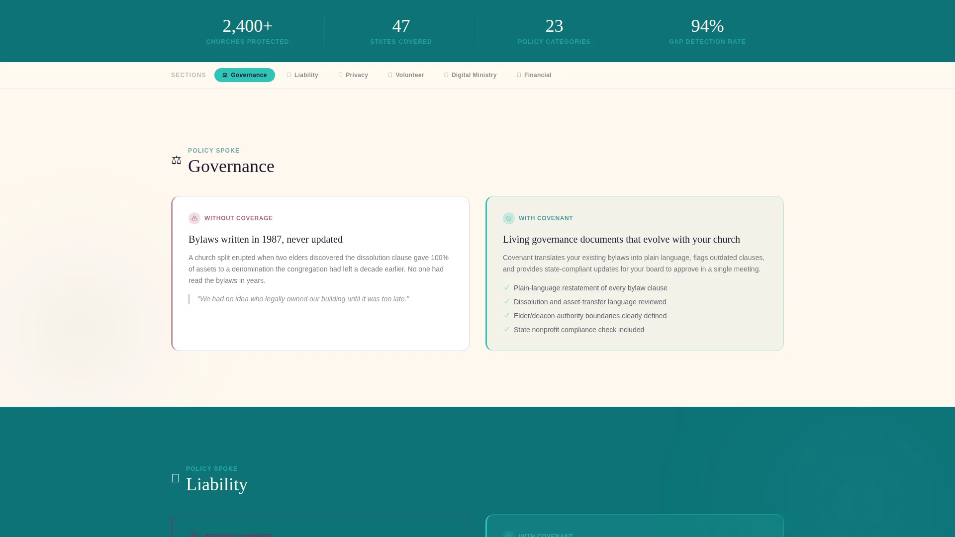 Church & Religious Org Cost Calculator Website Template