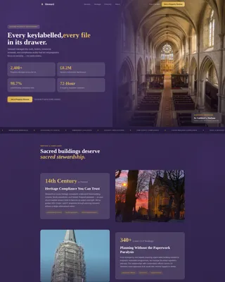Church & Religious Property Management Landing Page