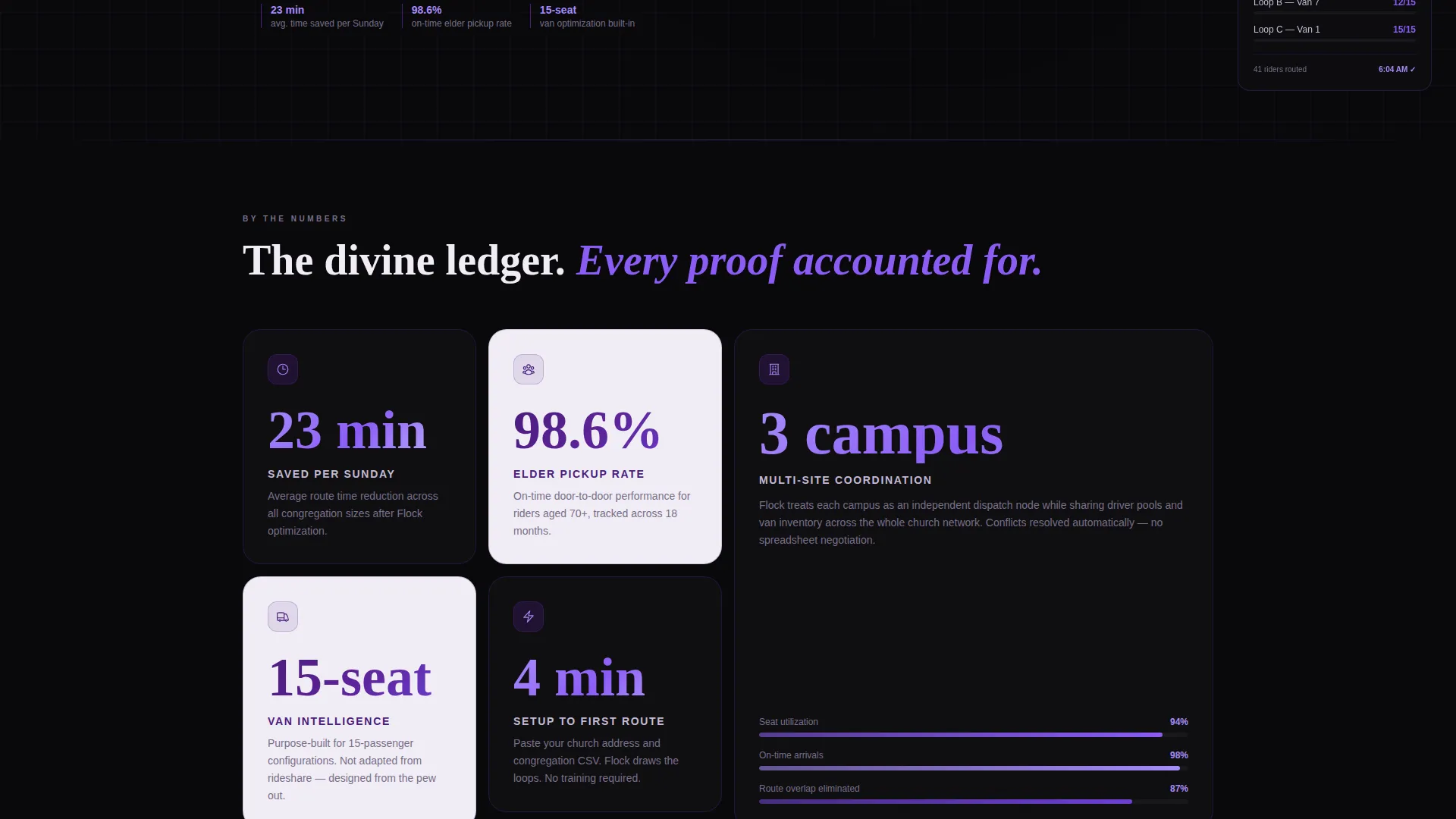 Church Transportation Landing Page Template