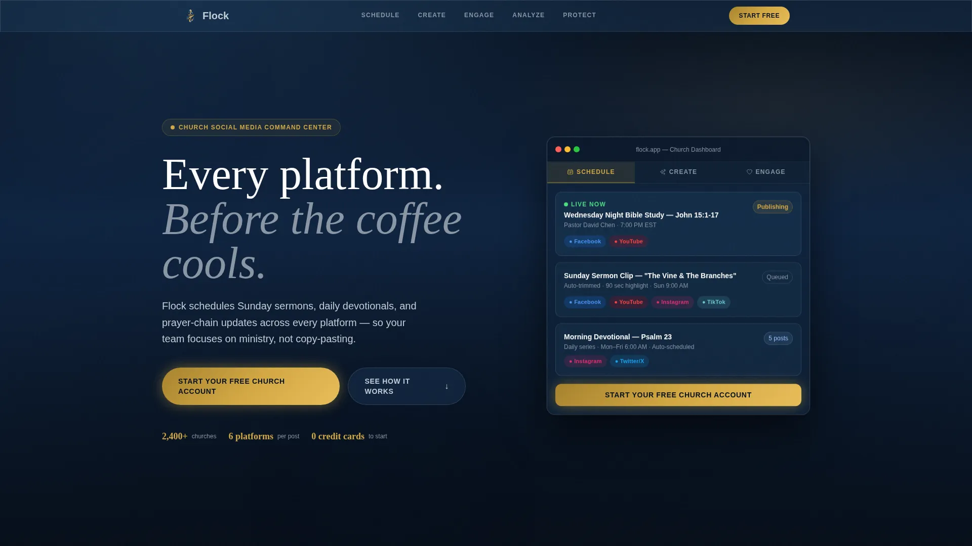 Vibrant Church Landing Page Template