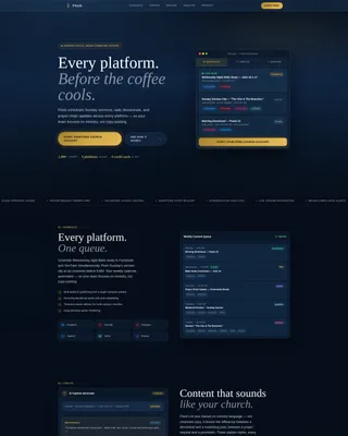 Vibrant Church Landing Page Template