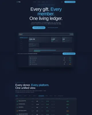 Contemporary Worship Landing Page Template