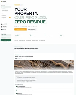 Certified Pestcontrol | Free Website Template | Rocket