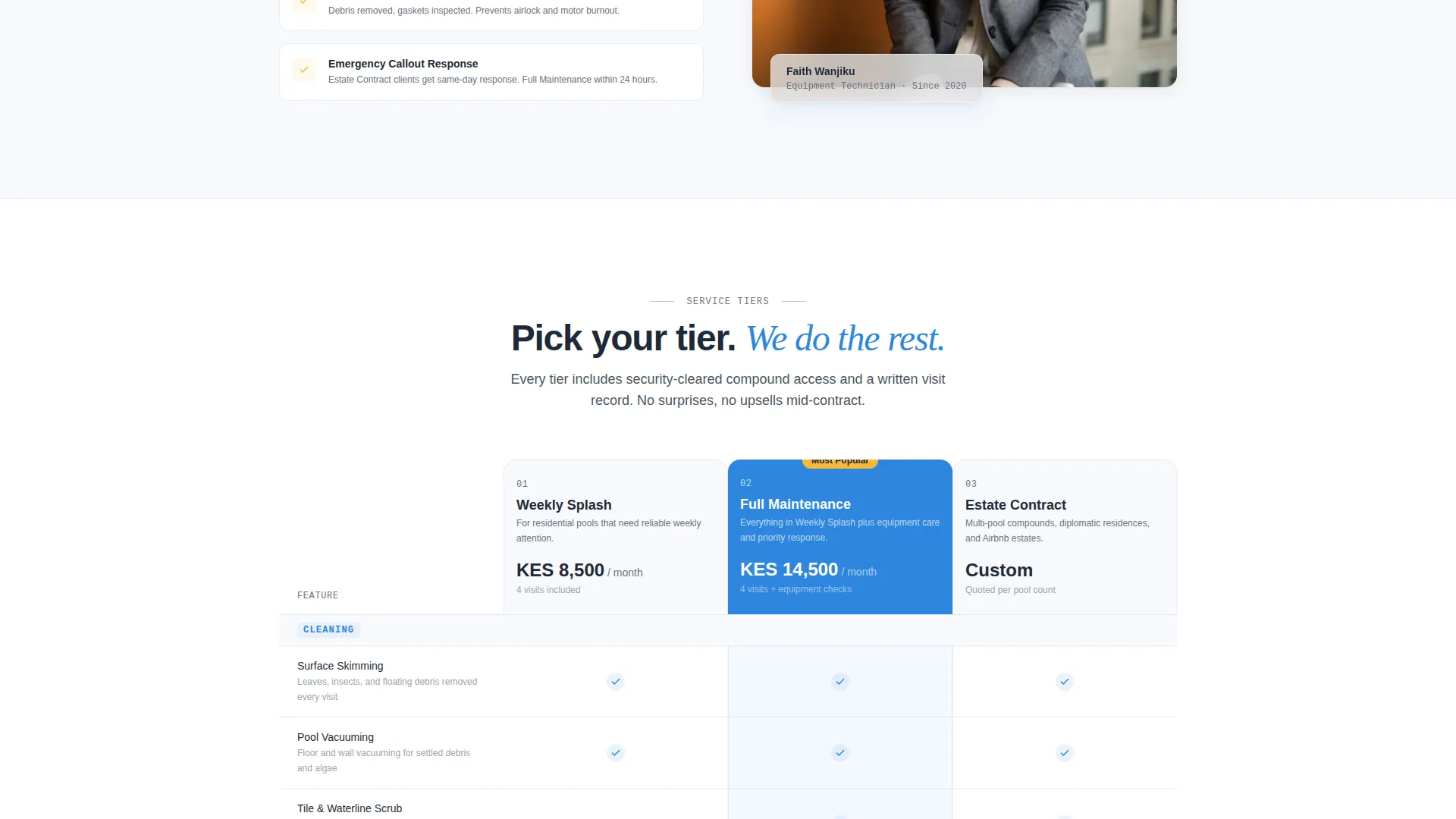 Certified Pool Maintenance | Free Website Template | Rocket