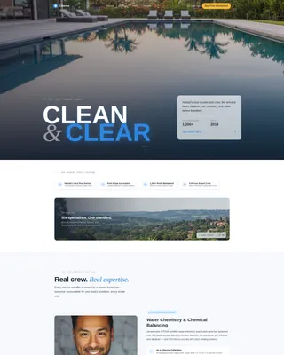 Certified Pool Maintenance | Free Website Template | Rocket