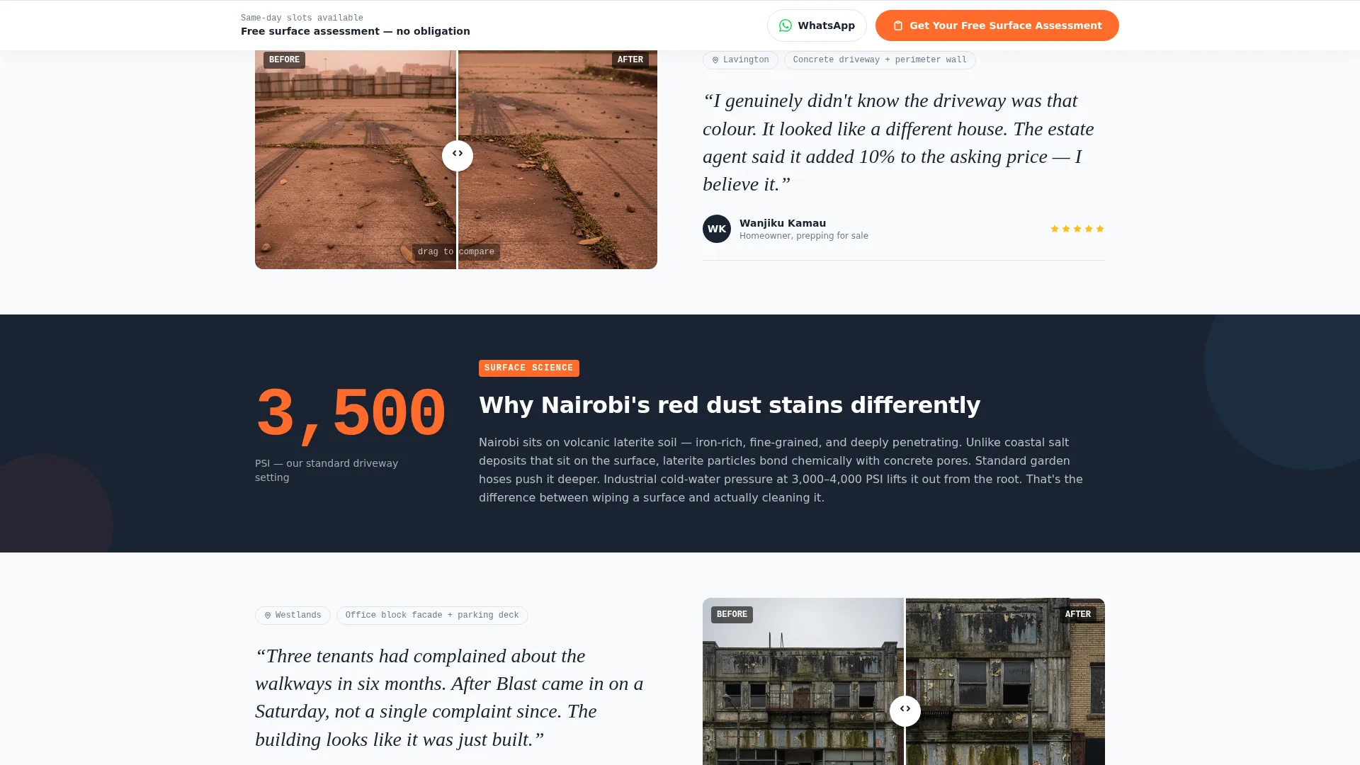 Forceful Power Wash | Free Website Template | Rocket