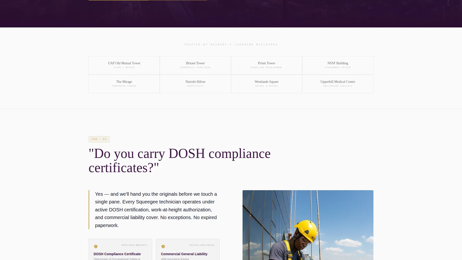 Precision Commercial | Free Website Template | Rocket