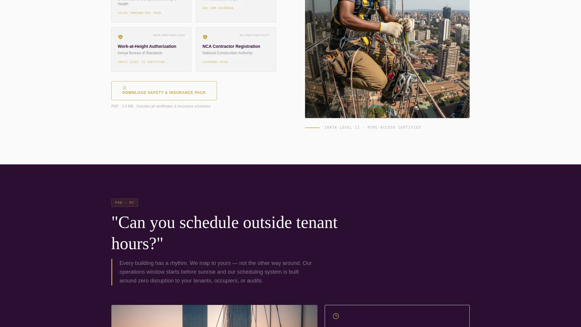 Precision Commercial | Free Website Template | Rocket