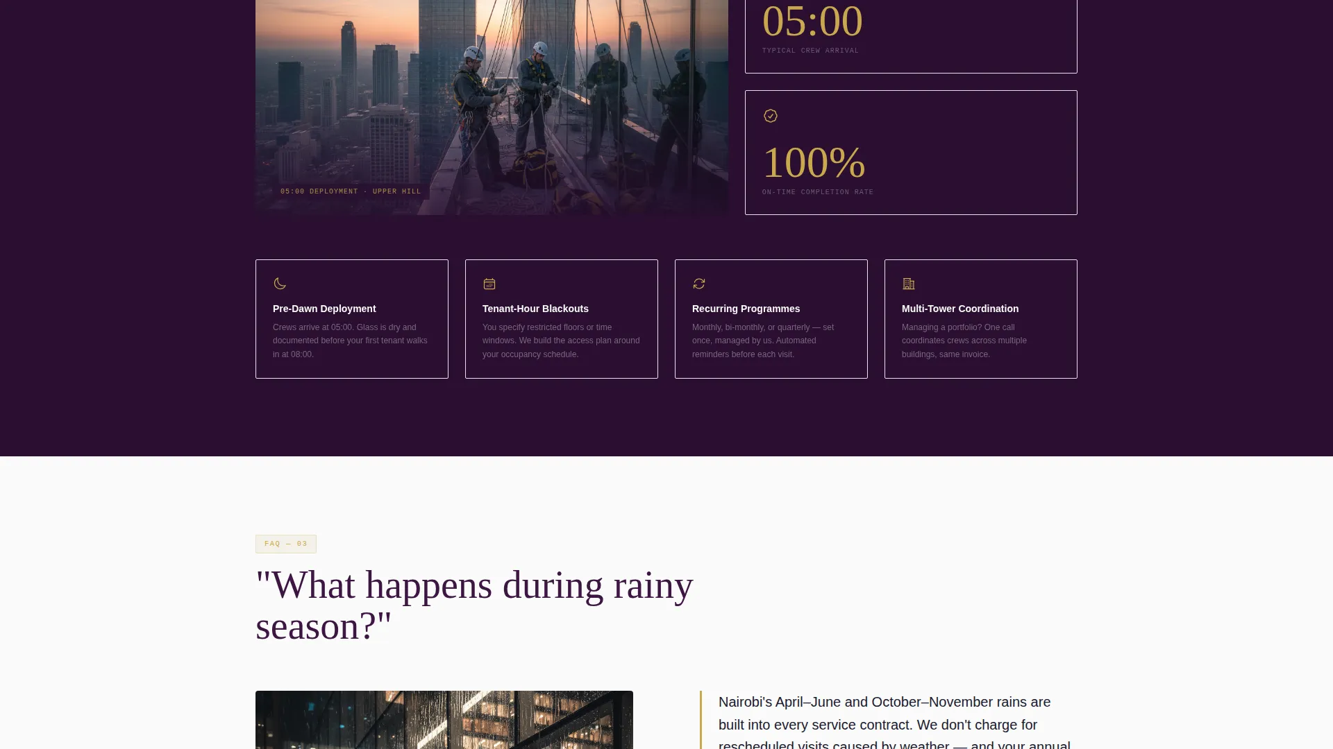 Precision Commercial | Free Website Template | Rocket