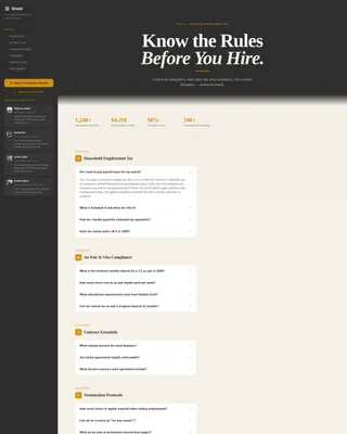 Nanny Employment Law Landing Page Template