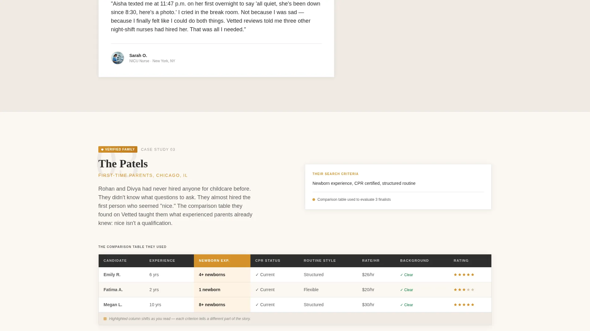 Nanny & Au Pair Reviews Landing Page Template