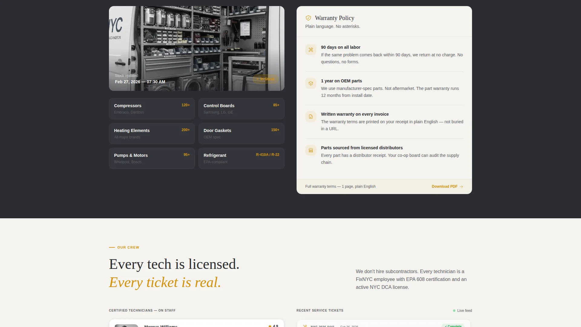 Trusted Appliancerepair | Free Website Template | Rocket