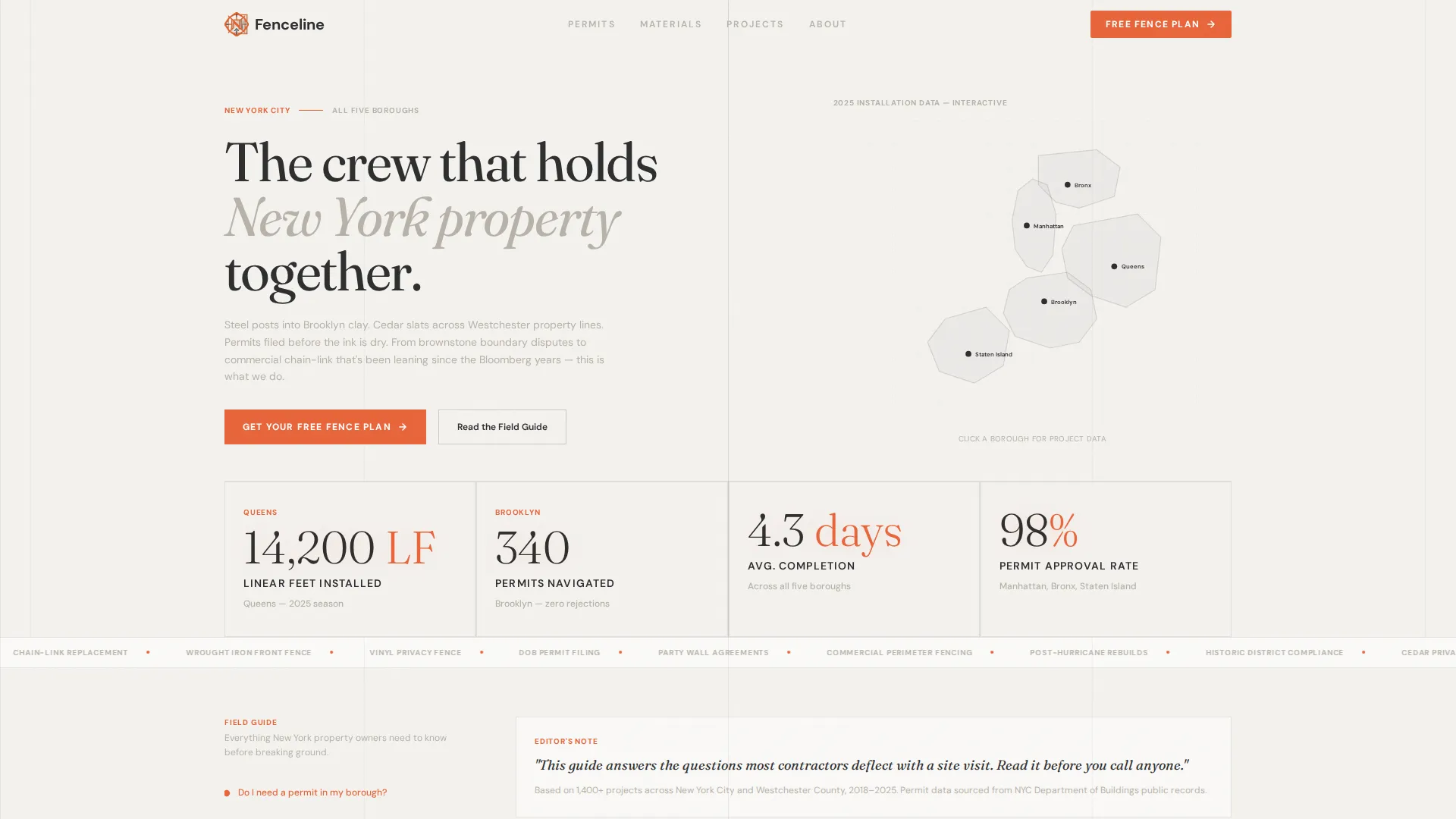 Expert Fence Installation | Free Website Template | Rocket