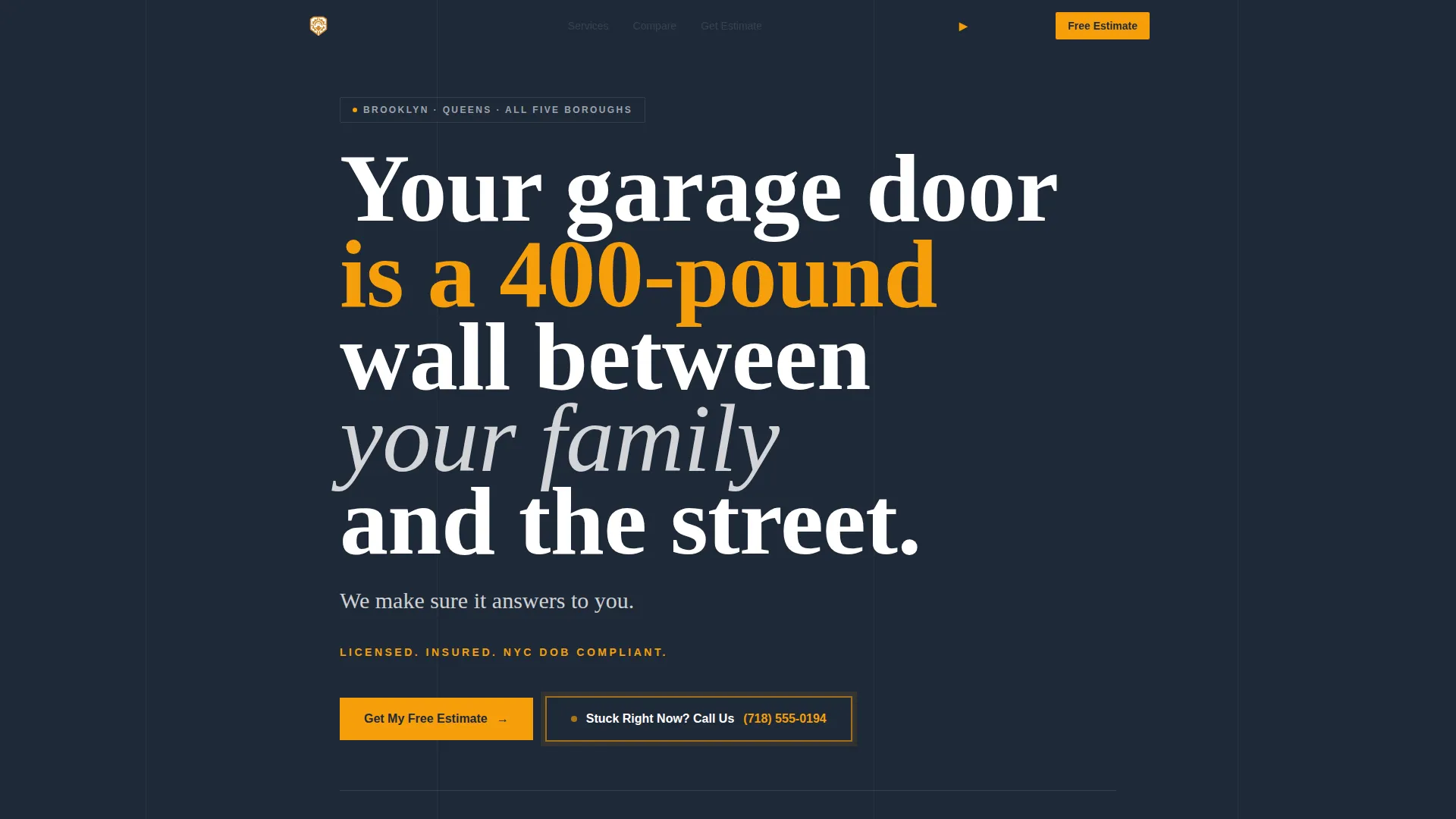 Reliable Garagedoor | Free Website Template | Rocket