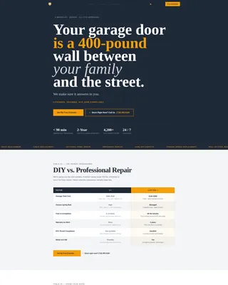 Reliable Garagedoor | Free Website Template | Rocket