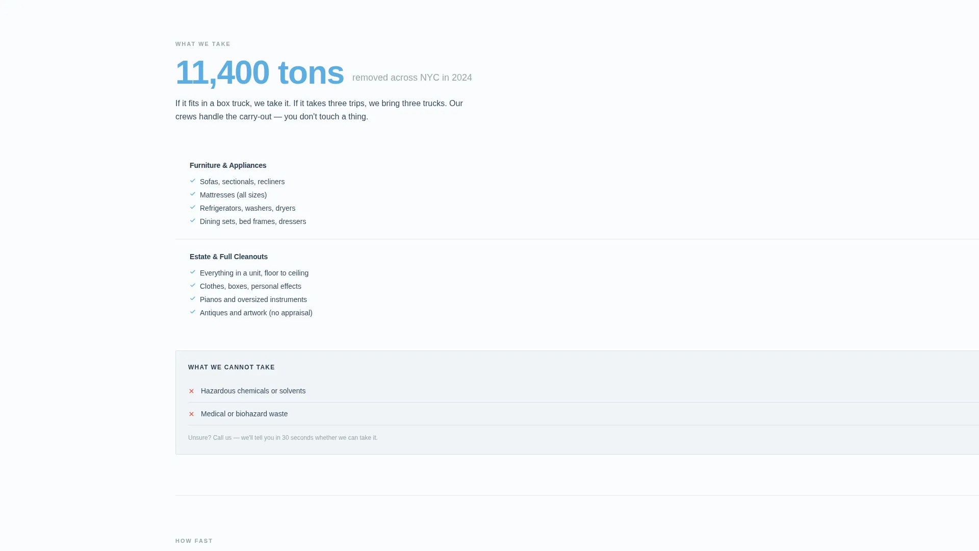 Swift Waste Hauling | Free Website Template | Rocket