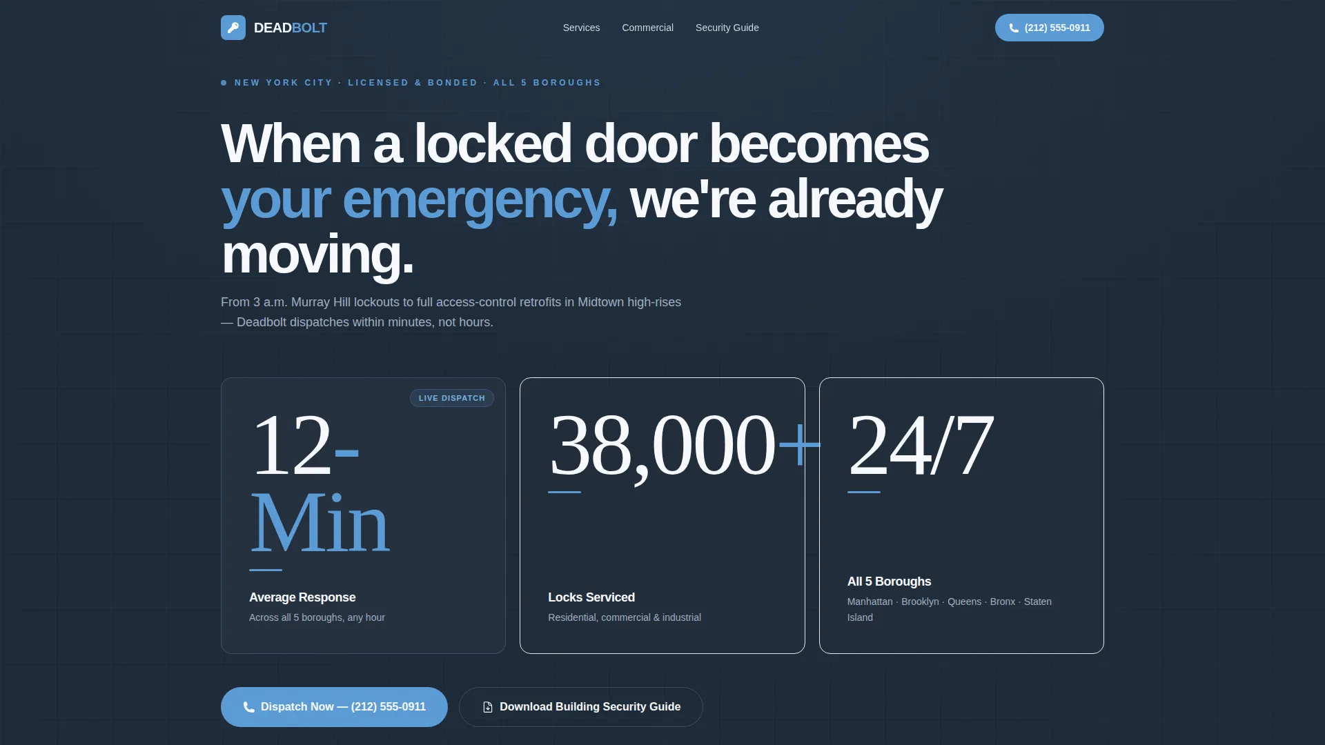 Expert Lock Repair | Free Website Template | Rocket