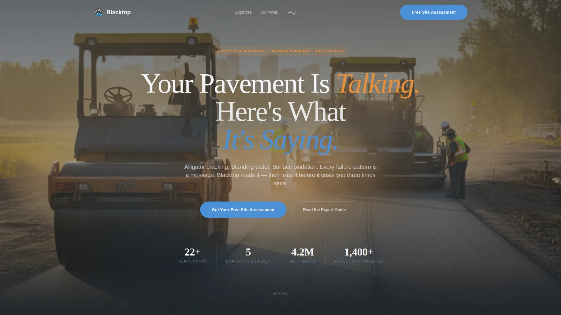 Expert Asphalt | Free Website Template | Rocket