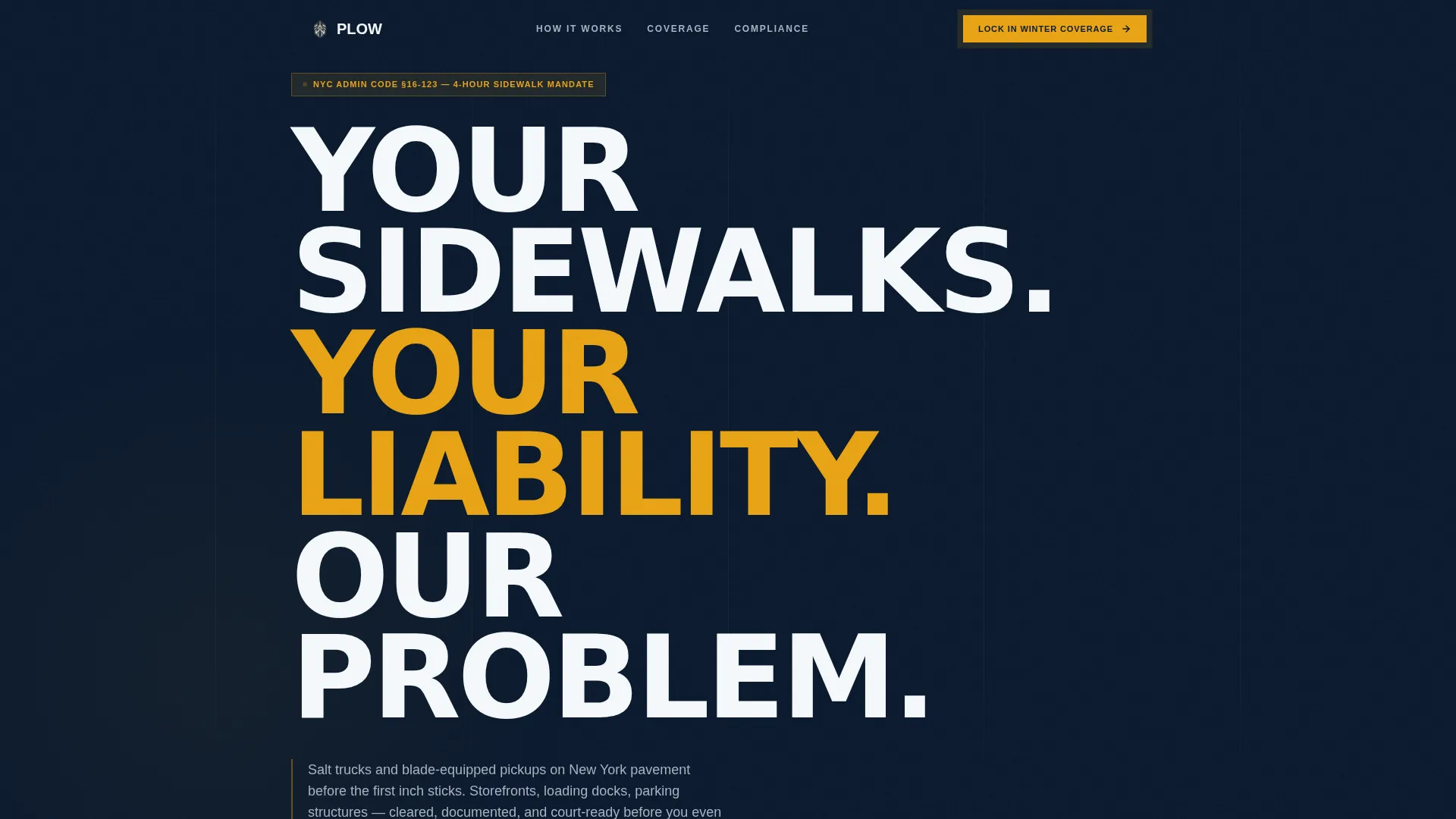 Urgent Snowremoval | Free Website Template | Rocket