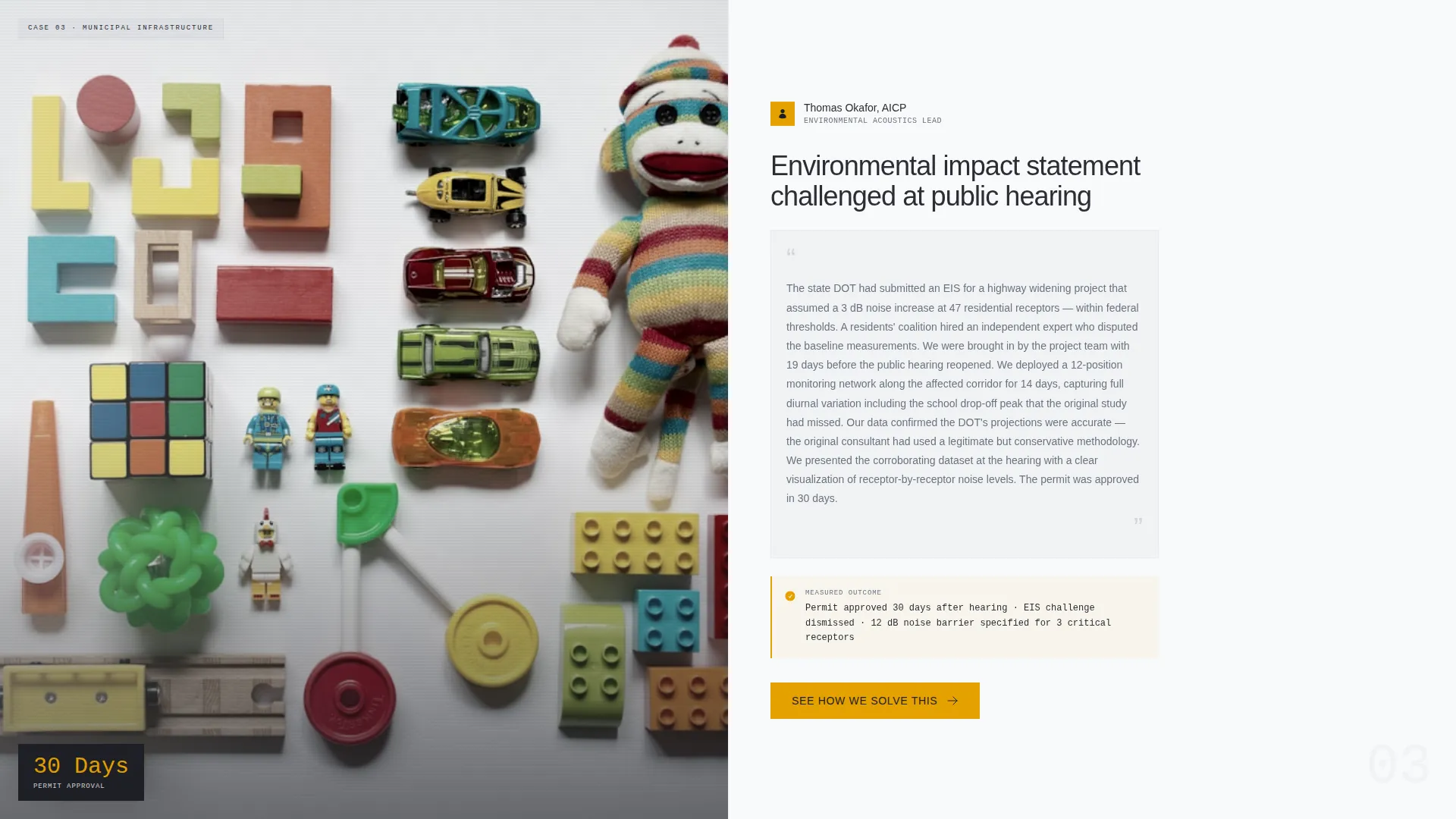 Precision Acoustics Consulting Landing Page Template
