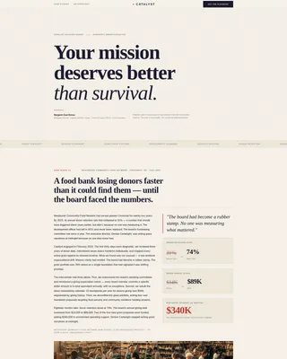 Nonprofit Consulting Landing Page Template