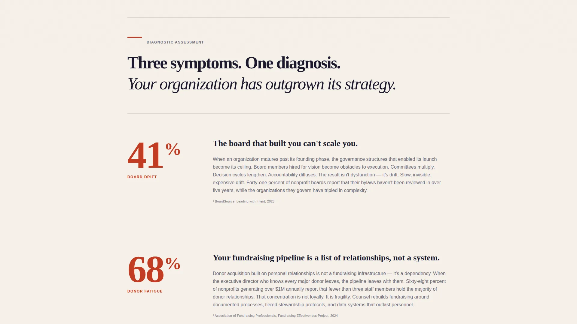 Nonprofit Strategy Consultant Landing Page Template