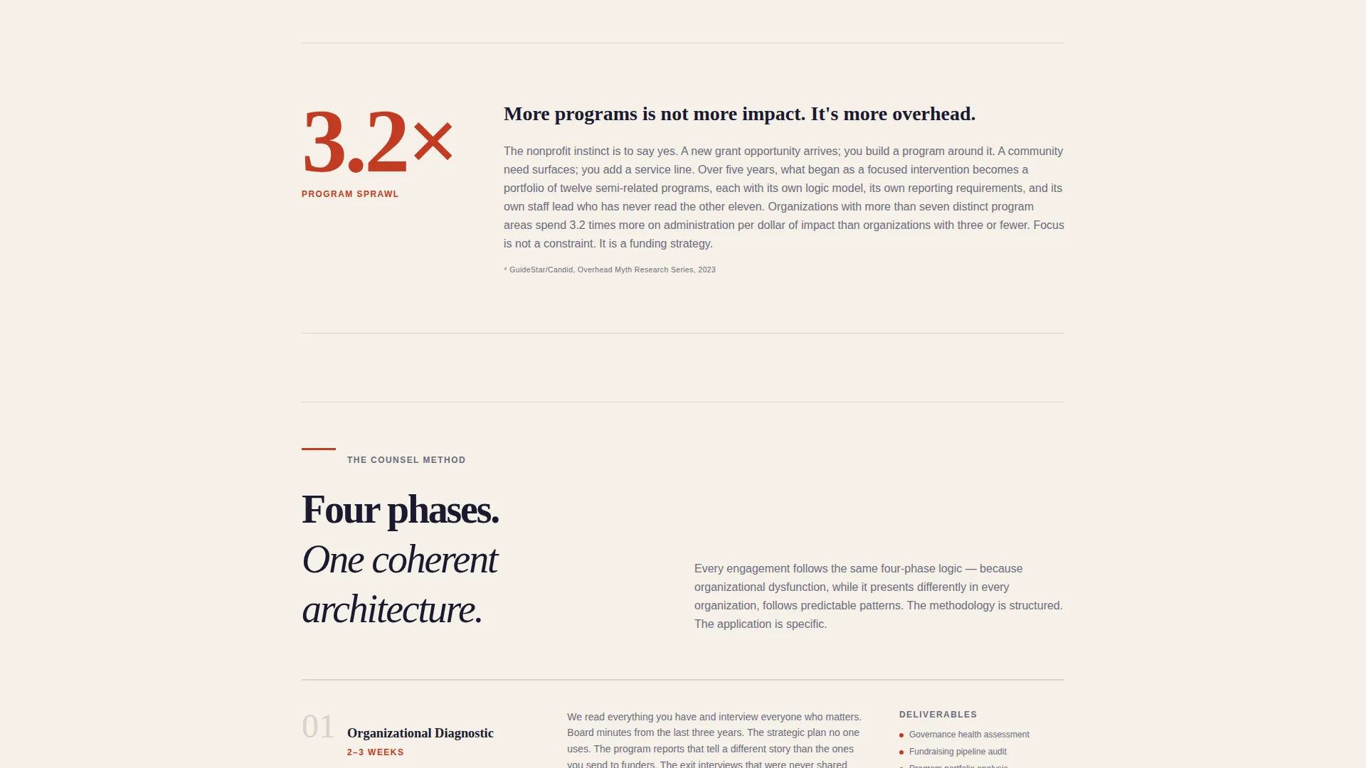 Nonprofit Strategy Consultant Landing Page Template