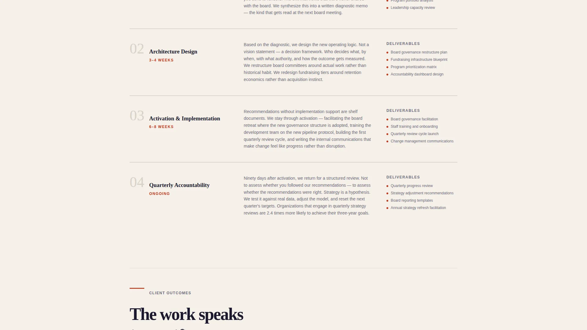 Nonprofit Strategy Consultant Landing Page Template