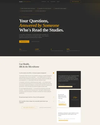 Authoritative Nutritionist Landing Page Template
