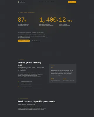 Precision Nutritionist Landing Page Template