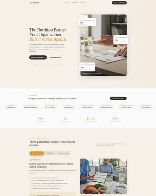 Clinical Nutritionist Landing Page Template