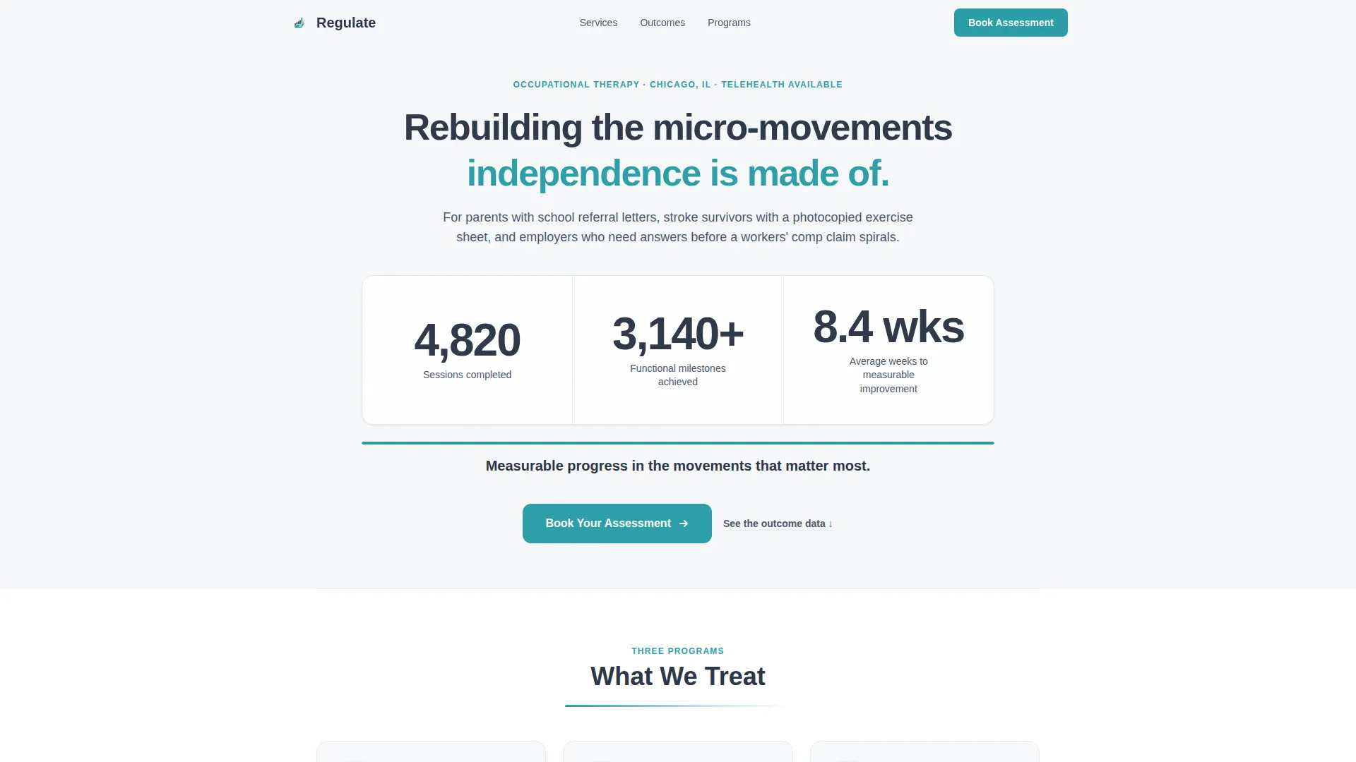 Occupational Therapy Landing Page Template