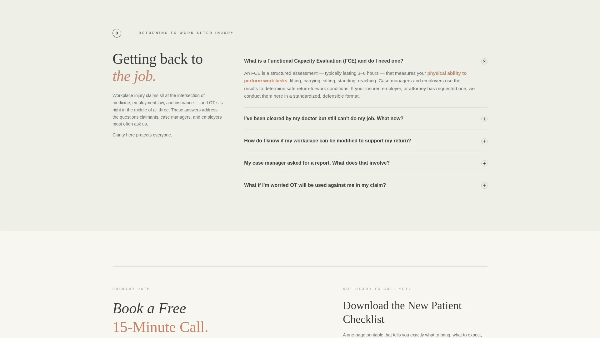 Occupational Therapist Landing Page Template