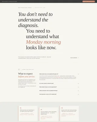 Occupational Therapist Landing Page Template