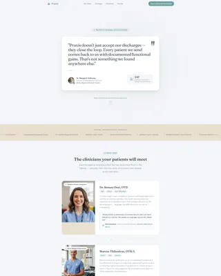 Occupational Therapy Referral Landing Page Template