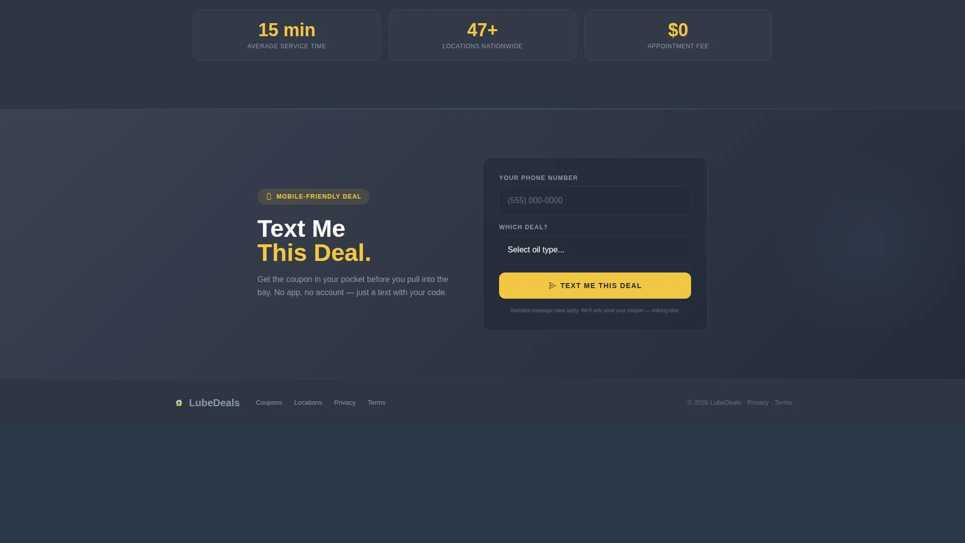 Highvisibility Oilchange Landing Page Template