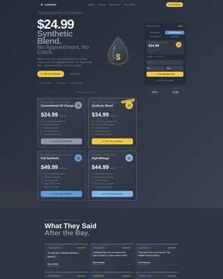 Highvisibility Oilchange Landing Page Template
