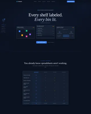 Church Inventory Management Landing Page Template