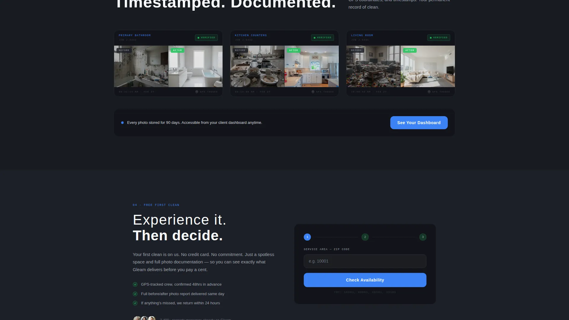 Professional Cleaning Service Proof-Led Booking Website Template