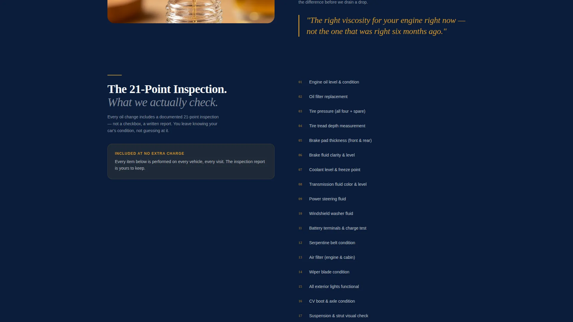 Seasonal Oil Change Shop Landing Page Template
