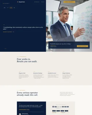 Specialist Consulting & Advisory Reviews & Social Proof Website Template