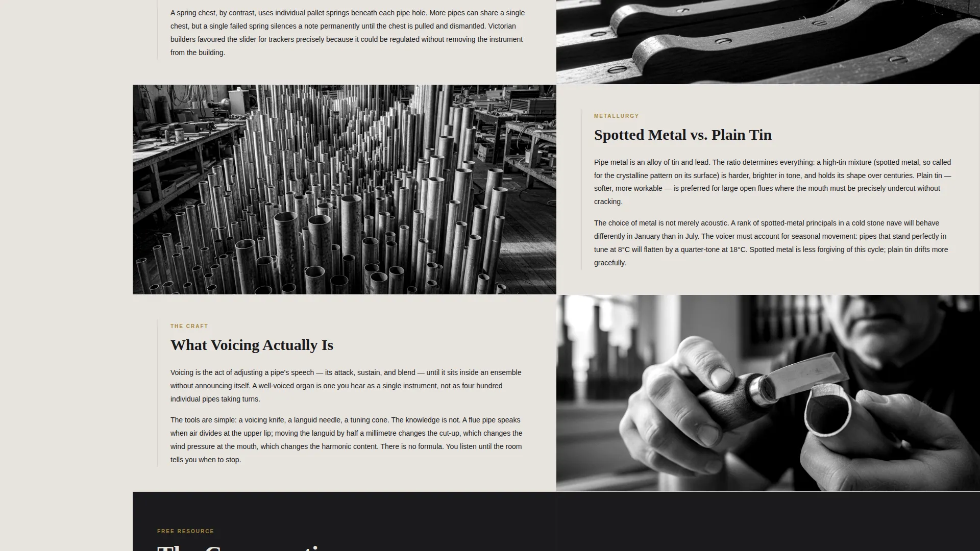 Organ Builder & Restorer Landing Page Template