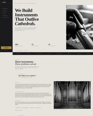Organ Builder & Restorer Landing Page Template