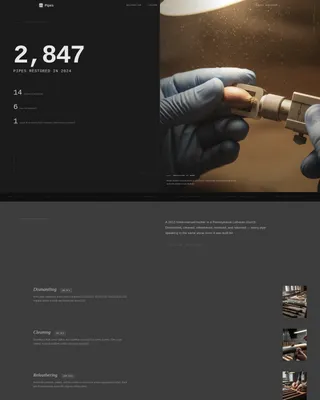 Precision Organ Builder & Restorer Landing Page Template