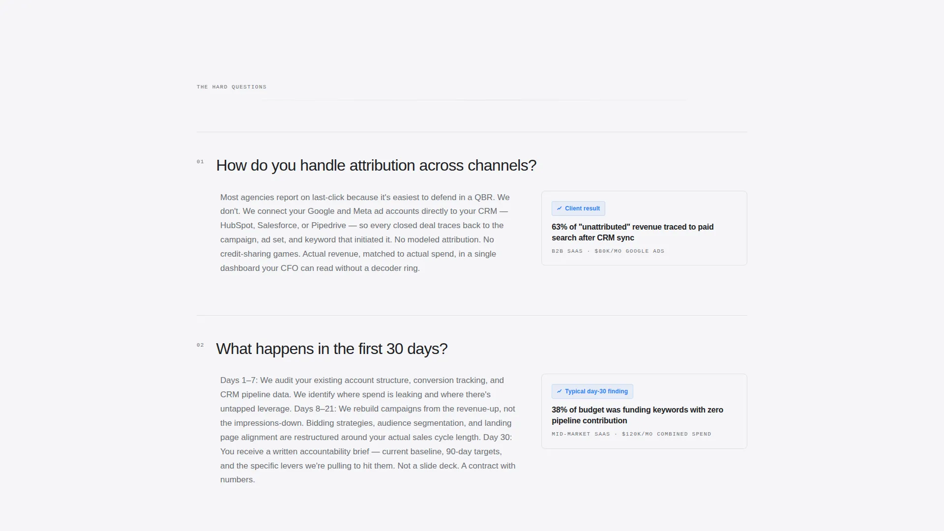 Performance Marketing Agency Landing Page Template