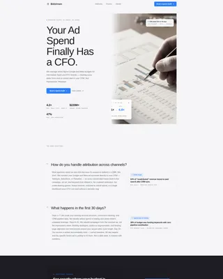 Performance Marketing Agency Landing Page Template