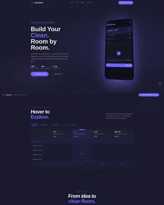 Cleaning Service Comparison Table Landing Page