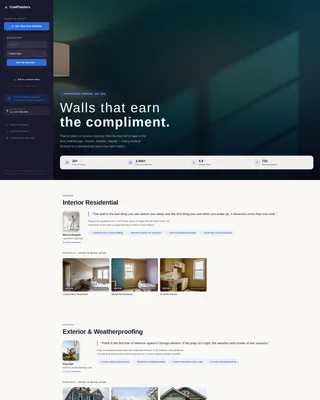 House Painter Booking Landing Page Template