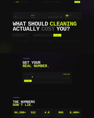 Cleaning Service Digital Presence Specialist Booking Website Template
